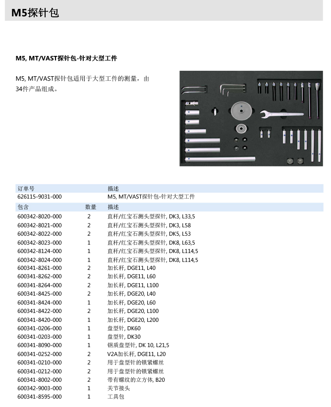 ZEISS 高品質(zhì) 德國原裝進(jìn)口 M5探針目錄-53
