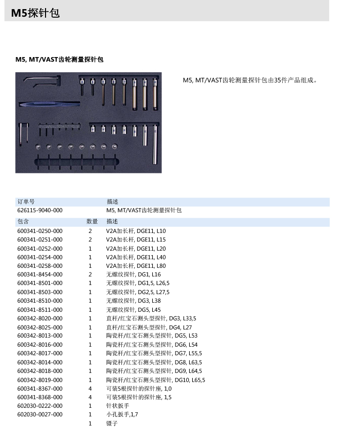 ZEISS 高品質(zhì) 德國原裝進(jìn)口 M5探針目錄-58